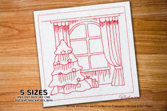 A Cozy Boutique Sweatshirt Embroidery Review: Christmas Window Machine