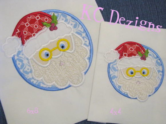 A Designer's Take on the Christmas Santa Circle Applique