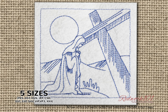 A Festive Nativity Embroidery Design for Holiday Projects