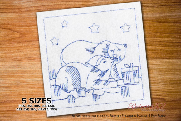 A Festive Polar Bear Embroidery Review for Craft Fair Success