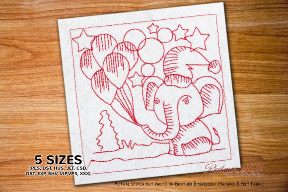 Christmas Elephant Design Review for Business Embroidery