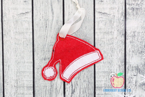 Red Santa Cap Embroidery for Business Use