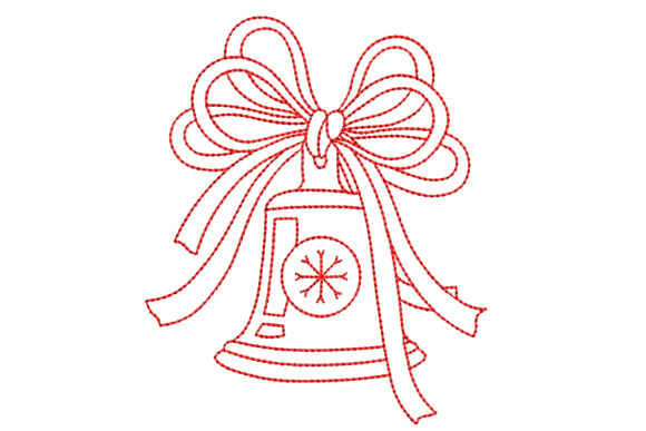 Redwork Christmas Bell: A Boutique Sweatshirt Design Review