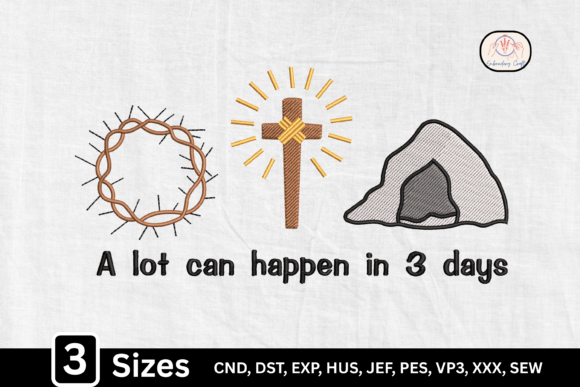 Resurrection Symbols: Crown, Thorns, Cross