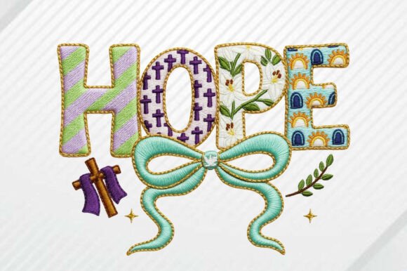 Review of HOPE Christian Faux Embroidery PNG
