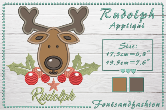 Rudolph Applique: A Charming Addition to Your Gift Shop