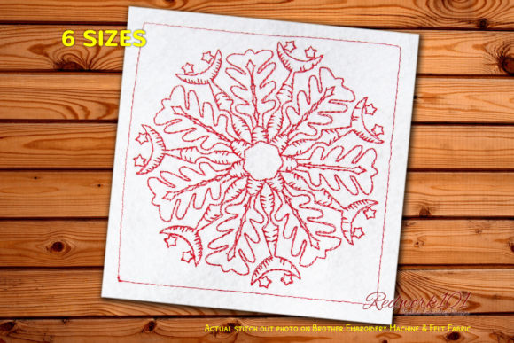 Winter Snowflake Design: A Festive Embroidery Gem